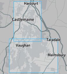 CASTLEMAINE + VAUGHAN SIGNAL GOLD MAP 