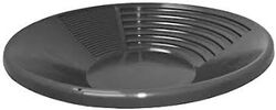 GOLD PAN 14 DUAL RIFFLE PLASTIC BLACK