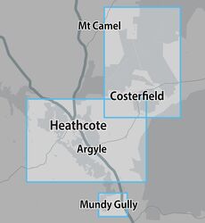 HEATHCOTE + COSTERFIELD SIGNAL GOLD MAP 