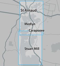 ST ARNAUD + STUART MILL SIGNAL GOLD MAP